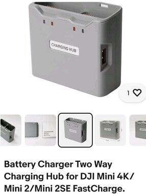 2 Way CHARGING HUB FOR MINI 4K/MINI 2 SERIES/ MAVIC MINT Drone Battery Charger